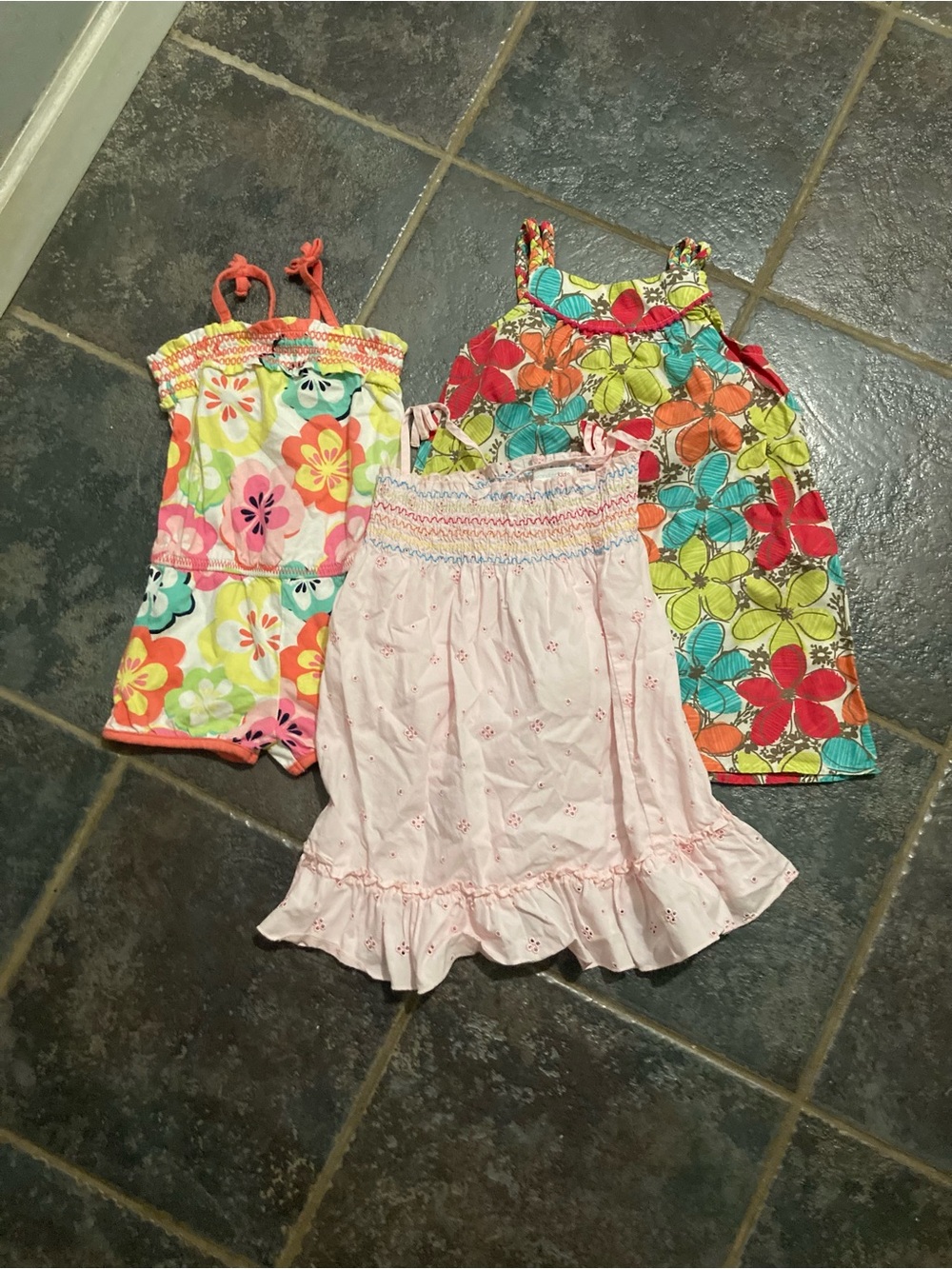 Girls 2T Dress and Romper Bundle.